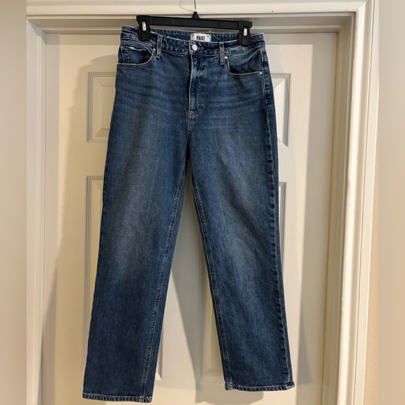 Paige Denim Sarah Straight Ankle Jeans - Picture 5 of 9